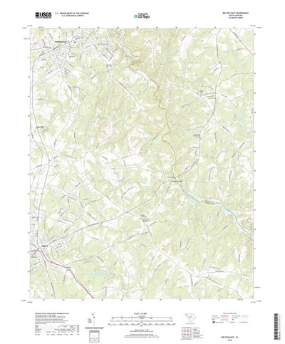 United States Geological Survey Belton East, SC (2020, 24000-Scale) digital map