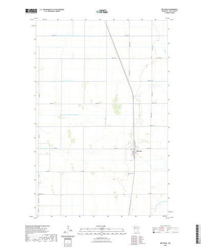 United States Geological Survey Beltrami, MN (2022, 24000-Scale) digital map