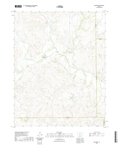 United States Geological Survey Belvidere, KS (2022, 24000-Scale) digital map
