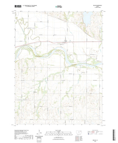 United States Geological Survey Belvue, KS (2022, 24000-Scale) digital map