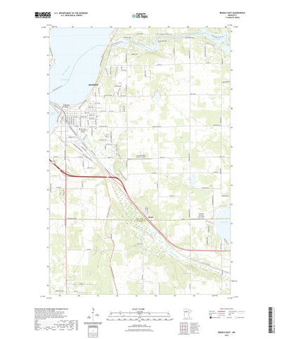 United States Geological Survey Bemidji East, MN (2022, 24000-Scale) digital map