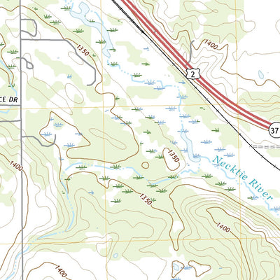 United States Geological Survey Bemidji East, MN (2022, 24000-Scale) digital map