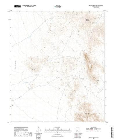 United States Geological Survey Ben Nevis Mountain, AZ (2021, 24000-Scale) digital map