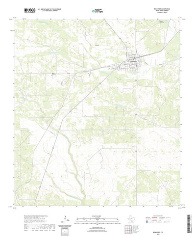 United States Geological Survey Benavides, TX (2022, 24000-Scale) digital map