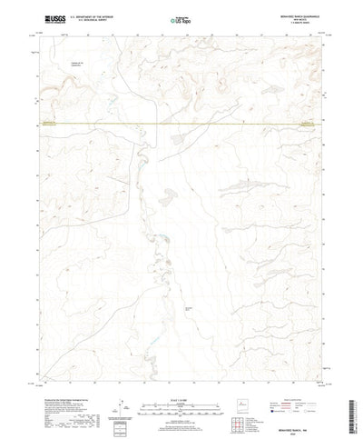 United States Geological Survey Benavidez Ranch, NM (2020, 24000-Scale) digital map