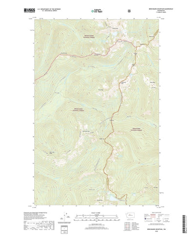 United States Geological Survey Benchmark Mountain, WA (2020, 24000-Scale) digital map