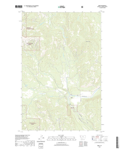 United States Geological Survey Bend, MT (2020, 24000-Scale) digital map