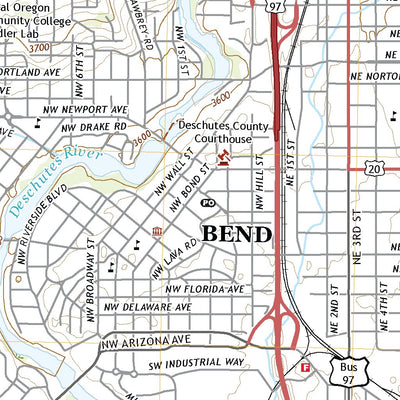 United States Geological Survey Bend, OR (2020, 24000-Scale) digital map