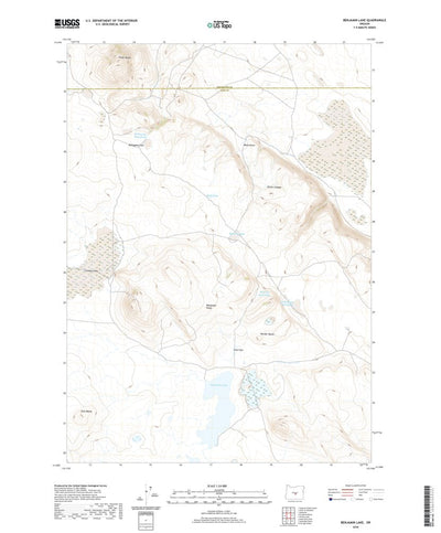 United States Geological Survey Benjamin Lake, OR (2020, 24000-Scale) digital map