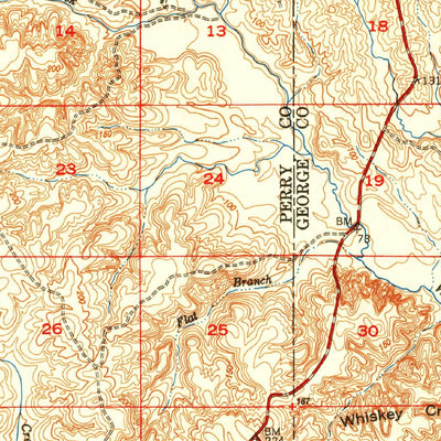 United States Geological Survey Benndale, MS (1949, 62500-Scale) digital map