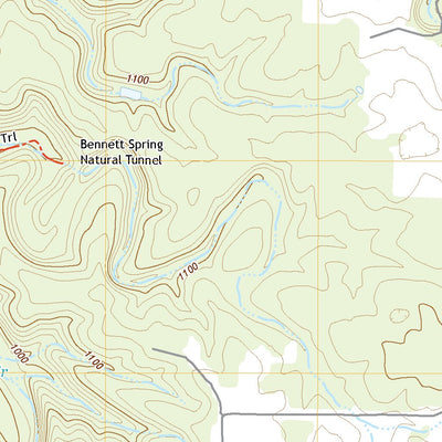 United States Geological Survey Bennett Springs, MO (2021, 24000-Scale) digital map