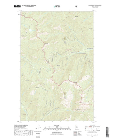 United States Geological Survey Benning Mountain, ID (2020, 24000-Scale) digital map