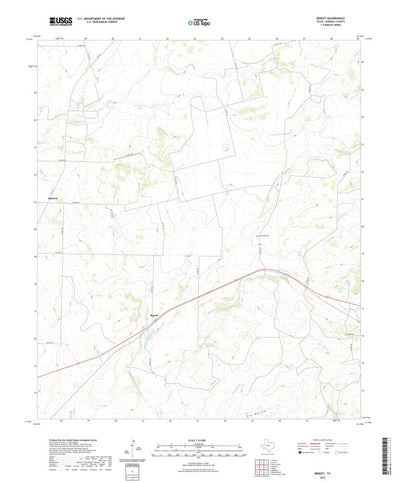 United States Geological Survey Benoit, TX (2022, 24000-Scale) digital map