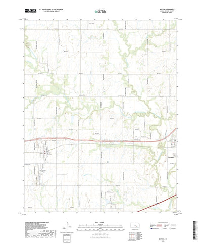 United States Geological Survey Benton, KS (2022, 24000-Scale) digital map