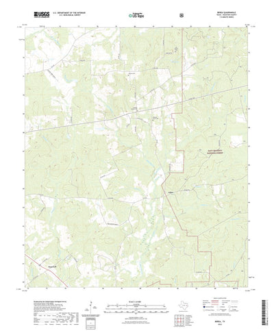 United States Geological Survey Berea, TX (2022, 24000-Scale) digital map
