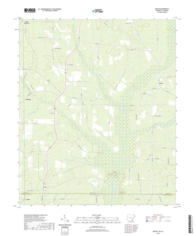 United States Geological Survey Berlin, AR (2020, 24000-Scale) digital map