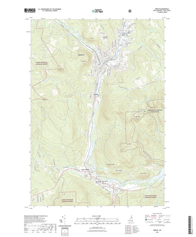 United States Geological Survey Berlin, NH (2021, 24000-Scale) digital map