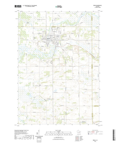 United States Geological Survey Berlin, WI (2022, 24000-Scale) digital map