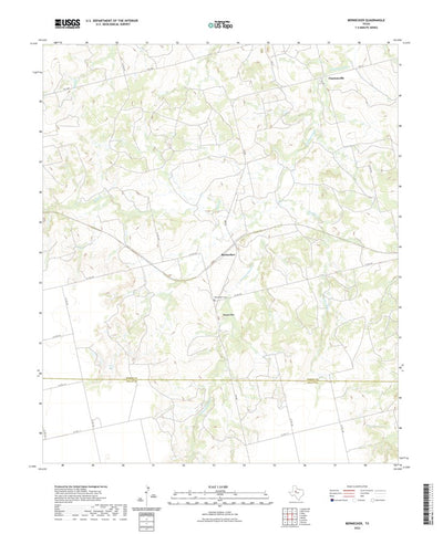 United States Geological Survey Bernecker, TX (2022, 24000-Scale) digital map