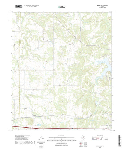 United States Geological Survey Bernie Lake, TX (2022, 24000-Scale) digital map