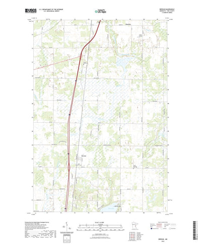 United States Geological Survey Beroun, MN (2022, 24000-Scale) digital map