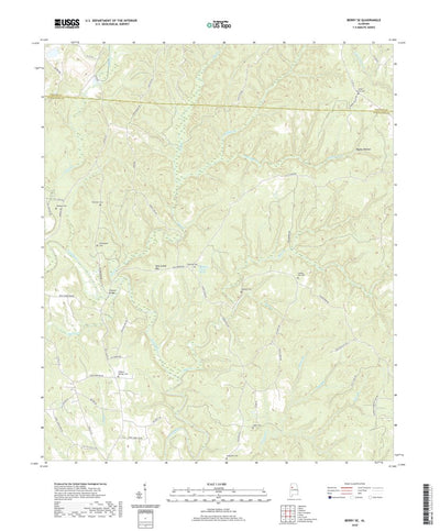 United States Geological Survey Berry SE, AL (2020, 24000-Scale) digital map