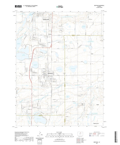 United States Geological Survey Berthoud, CO (2022, 24000-Scale) digital map