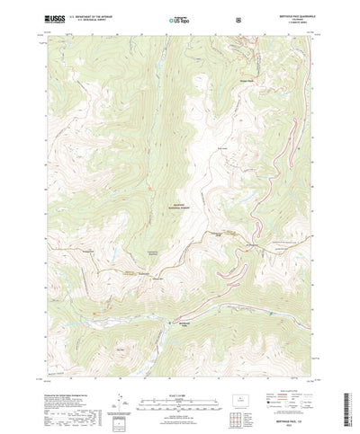United States Geological Survey Berthoud Pass, CO (2022, 24000-Scale) digital map