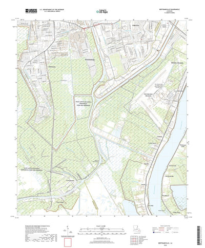 United States Geological Survey Bertrandville, LA (2020, 24000-Scale) digital map