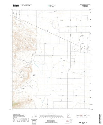 United States Geological Survey Beryl Junction, UT (2020, 24000-Scale) digital map