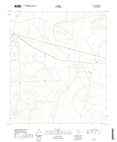 United States Geological Survey Best, TX (2022, 24000-Scale) digital map