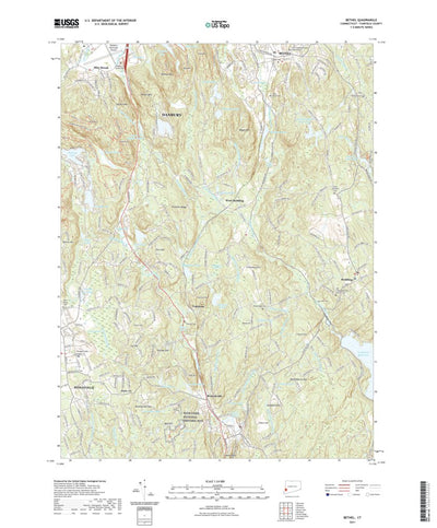 United States Geological Survey Bethel, CT (2021, 24000-Scale) digital map