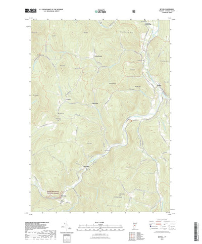 United States Geological Survey Bethel, VT (2021, 24000-Scale) digital map