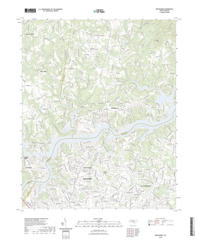 United States Geological Survey Bethlehem, NC (2022, 24000-Scale) digital map