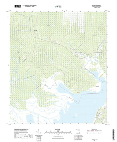 United States Geological Survey Beverly, FL (2021, 24000-Scale) digital map