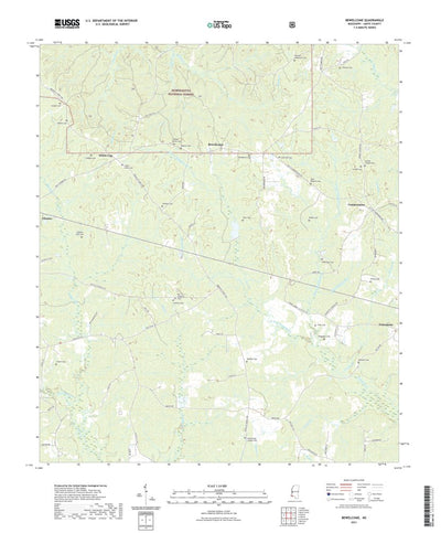 United States Geological Survey Bewelcome, MS (2021, 24000-Scale) digital map