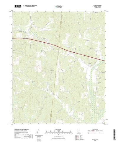 United States Geological Survey Bexar, AL (2020, 24000-Scale) digital map