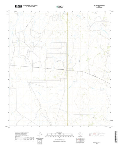 United States Geological Survey Biel Lake NE, TX (2022, 24000-Scale) digital map