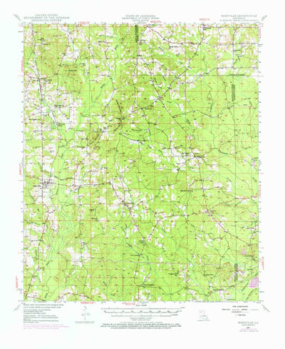United States Geological Survey Bienville, LA (1947, 62500-Scale) digital map