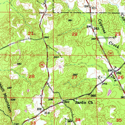 United States Geological Survey Bienville, LA (1947, 62500-Scale) digital map