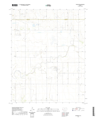 United States Geological Survey Big Bow NW, KS (2022, 24000-Scale) digital map