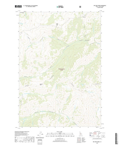 United States Geological Survey Big Chief Creek, ID (2020, 24000-Scale) digital map