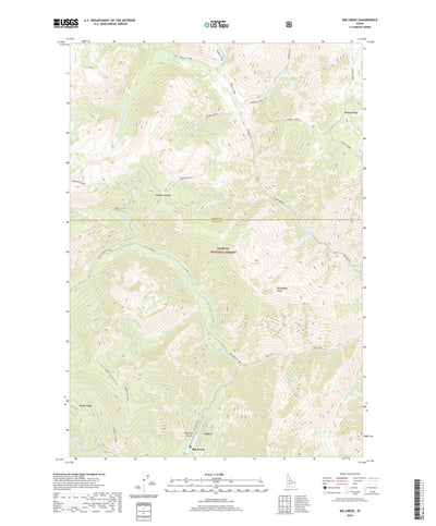 United States Geological Survey Big Creek, ID (2020, 24000-Scale) digital map