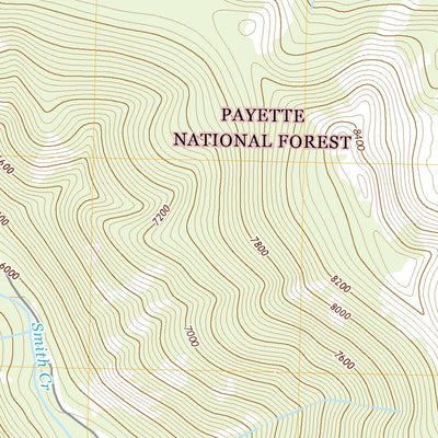 United States Geological Survey Big Creek, ID (2020, 24000-Scale) digital map