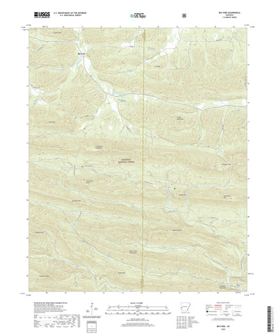 United States Geological Survey Big Fork, AR (2020, 24000-Scale) digital map