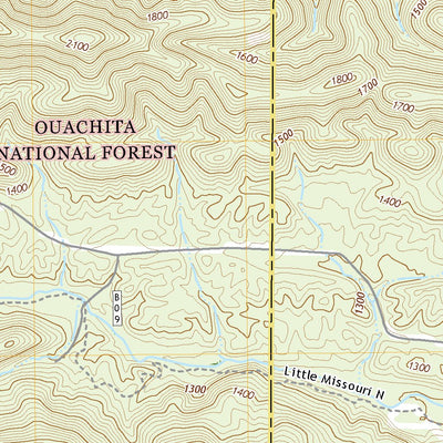 United States Geological Survey Big Fork, AR (2020, 24000-Scale) digital map