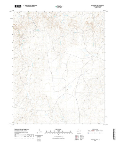 United States Geological Survey Big George Tank, TX (2022, 24000-Scale) digital map