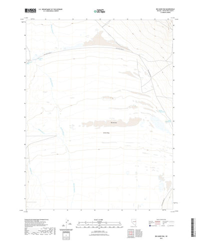 United States Geological Survey Big Hard Pan, NV (2021, 24000-Scale) digital map