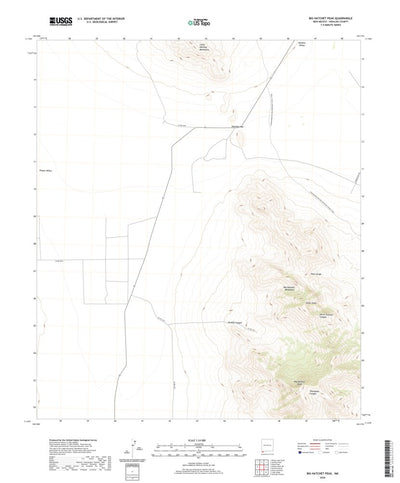 United States Geological Survey Big Hatchet Peak, NM (2020, 24000-Scale) digital map