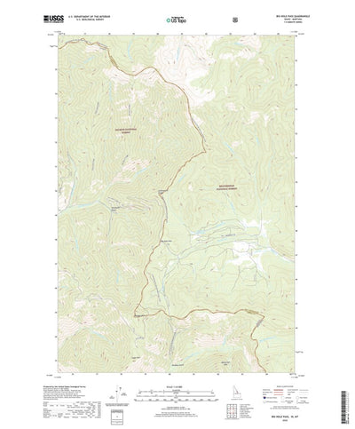 United States Geological Survey Big Hole Pass, ID (2020, 24000-Scale) digital map